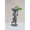 Hello Honey® 17" Green Patina Finish Rabbit Birdbath